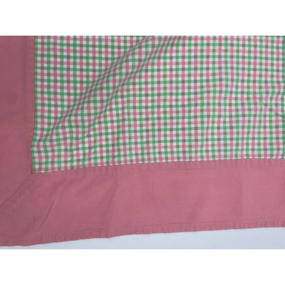 Pomegranate Inc.‎ Tablecloth Napkin Set Pink Green Cotton Gingham Cottagecore